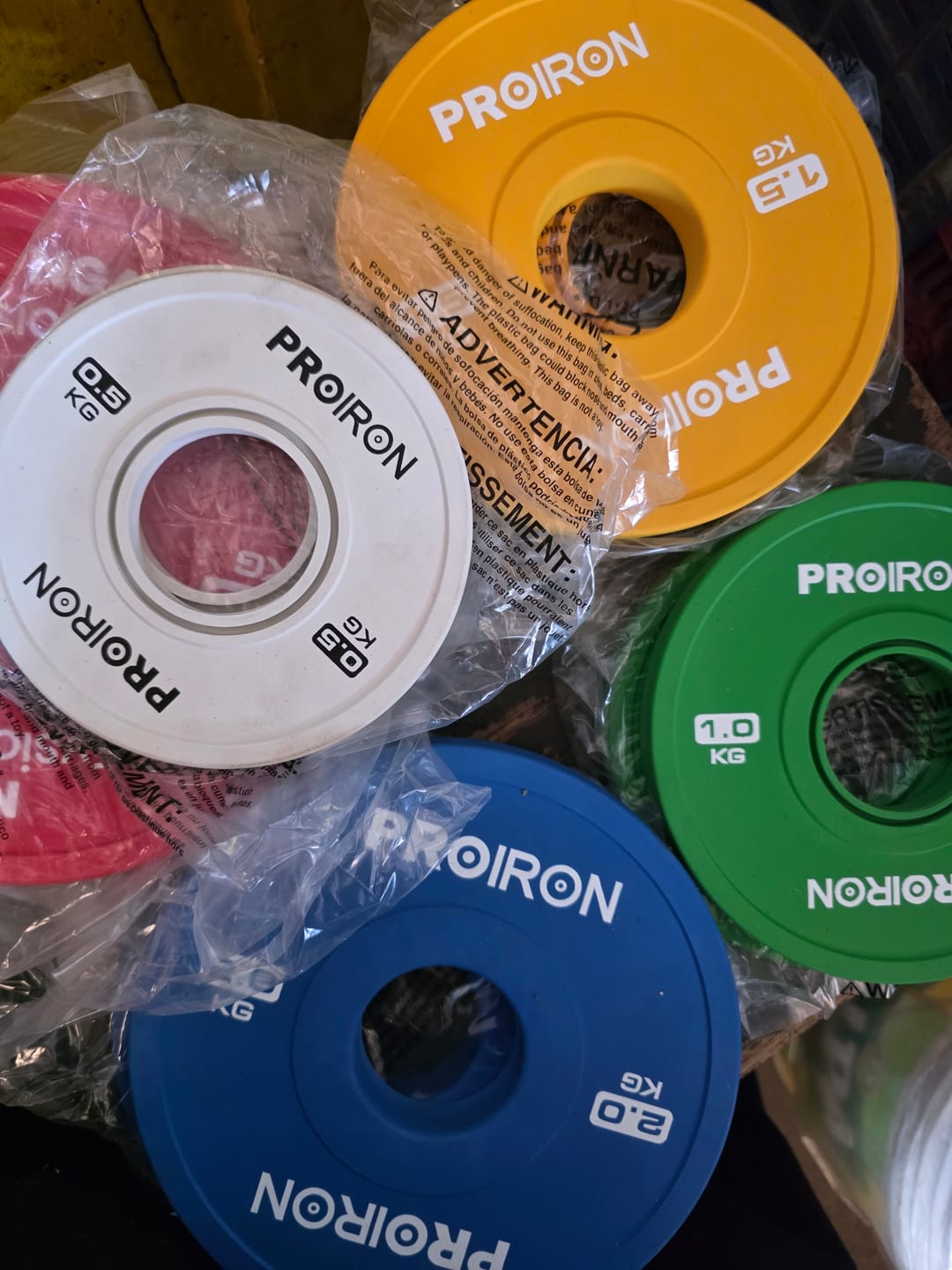 Customer photo review of Discos Olimpicos Fraccionales (Par)