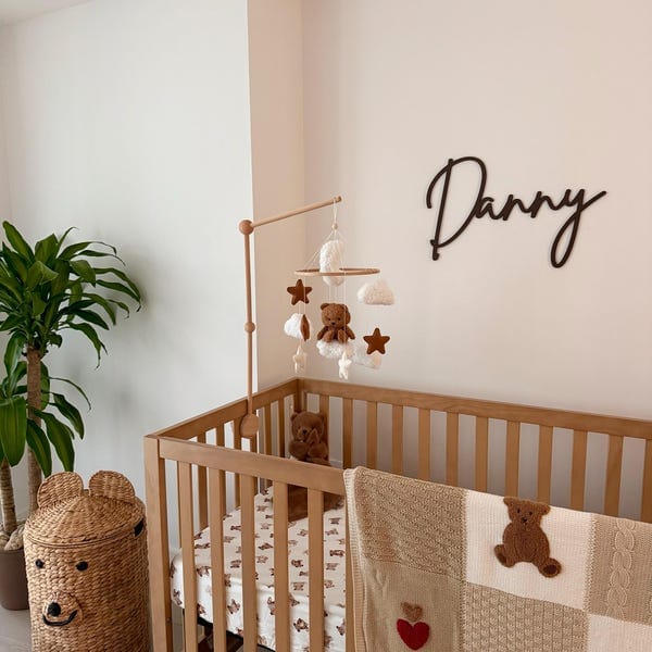 Customer photo review of Personalized Wooden Name Sign with LIVE PREVIEW