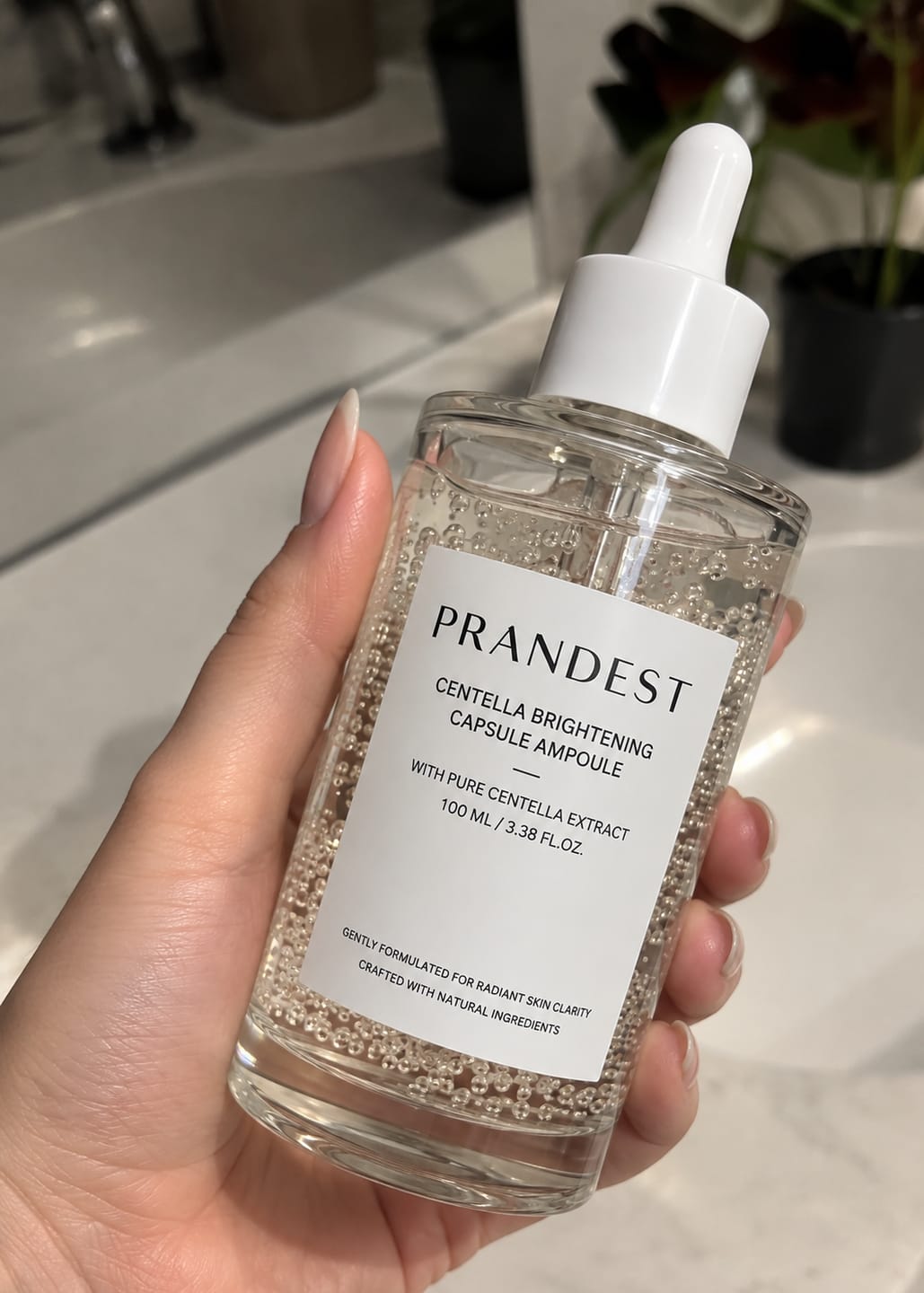 Customer photo review of Prandest Tone Brightening Capsule Ampoule