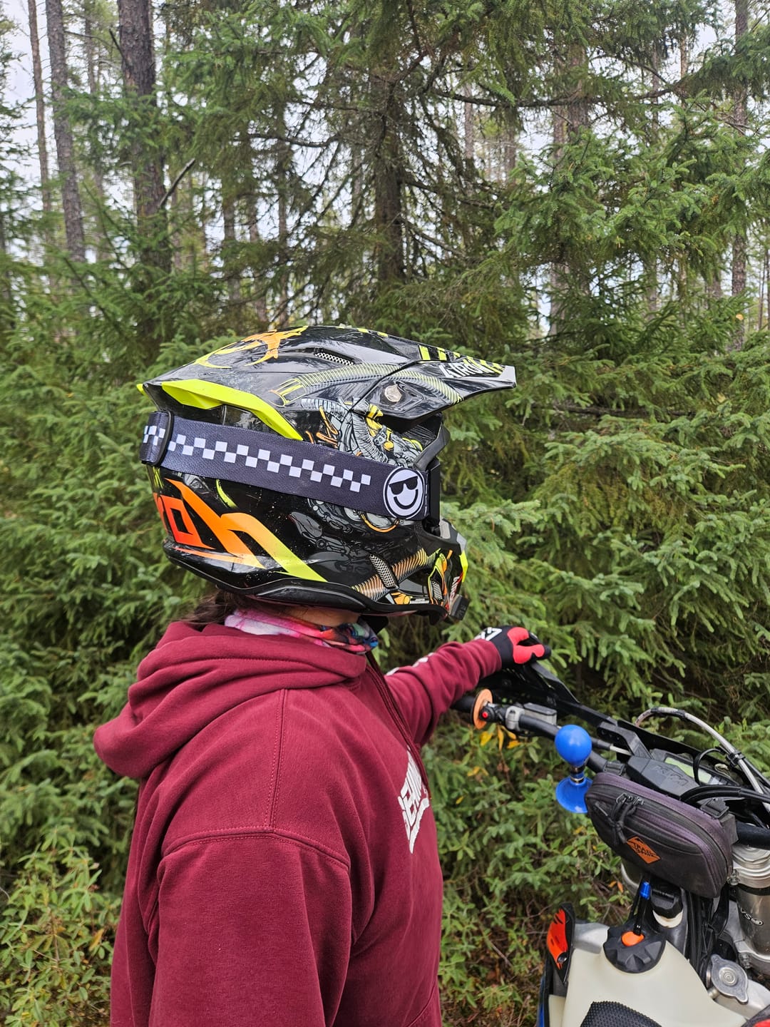 Customer photo review of Gracey Moto/MTB Goggle - Clear Lens