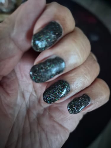Customer photo review of Black Out Dipping Powder