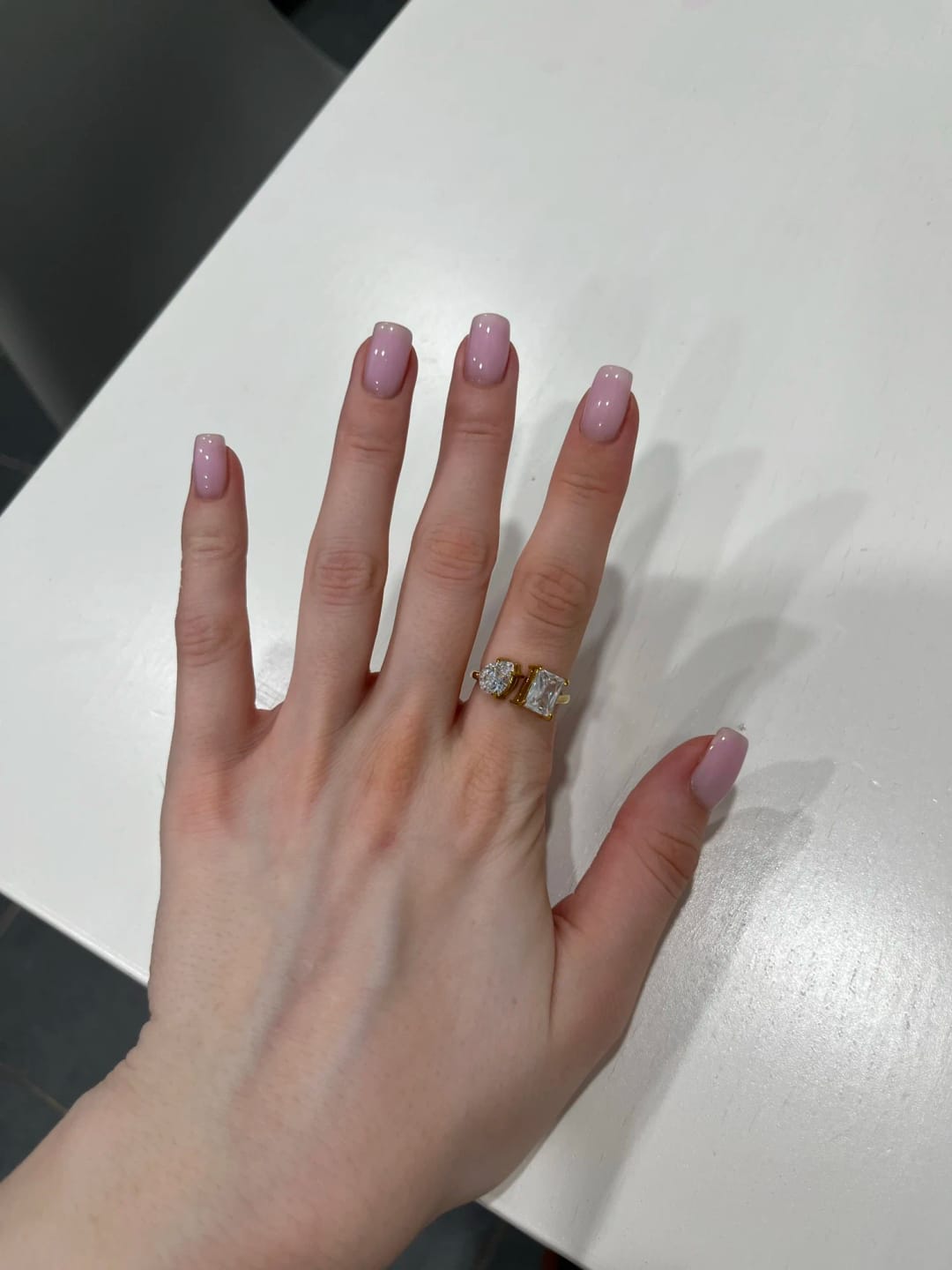 Customer photo review of Aqua Aurora Charm Ring