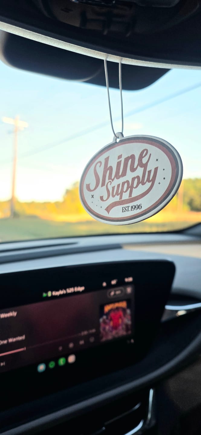 Customer photo review of "Motor Club" Air Freshener