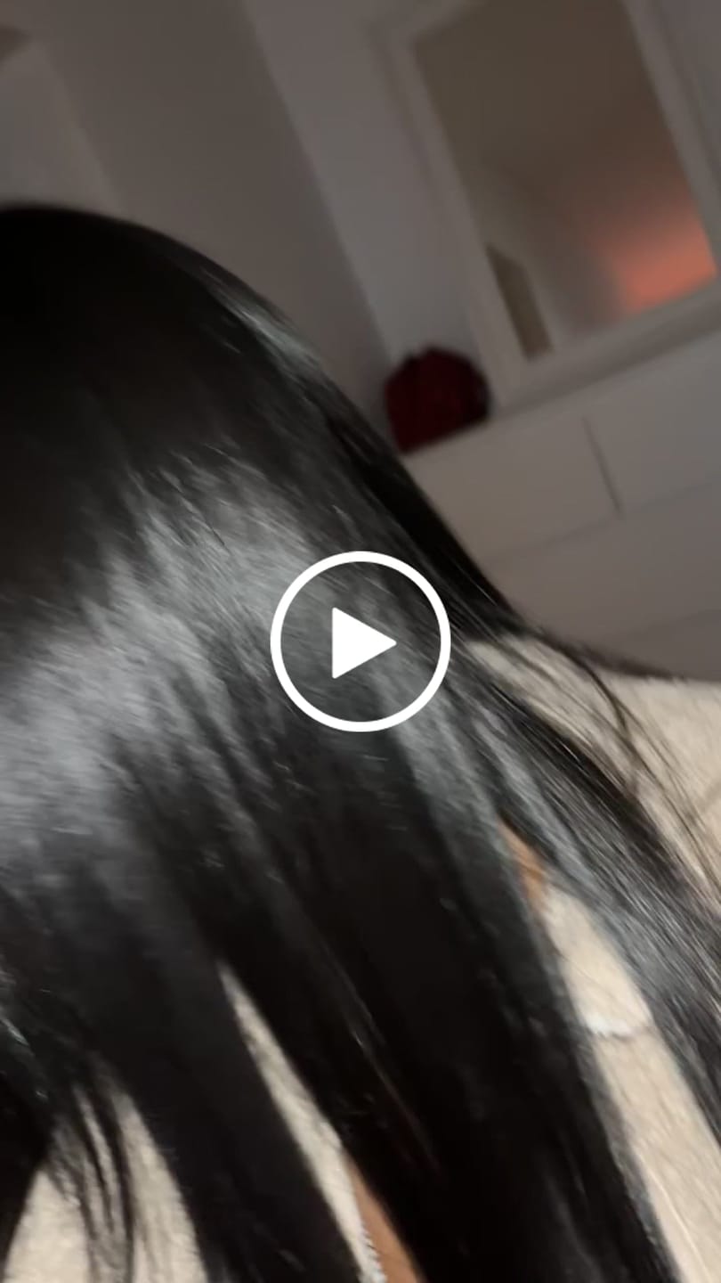 Customer video review of At-home keratin treatment