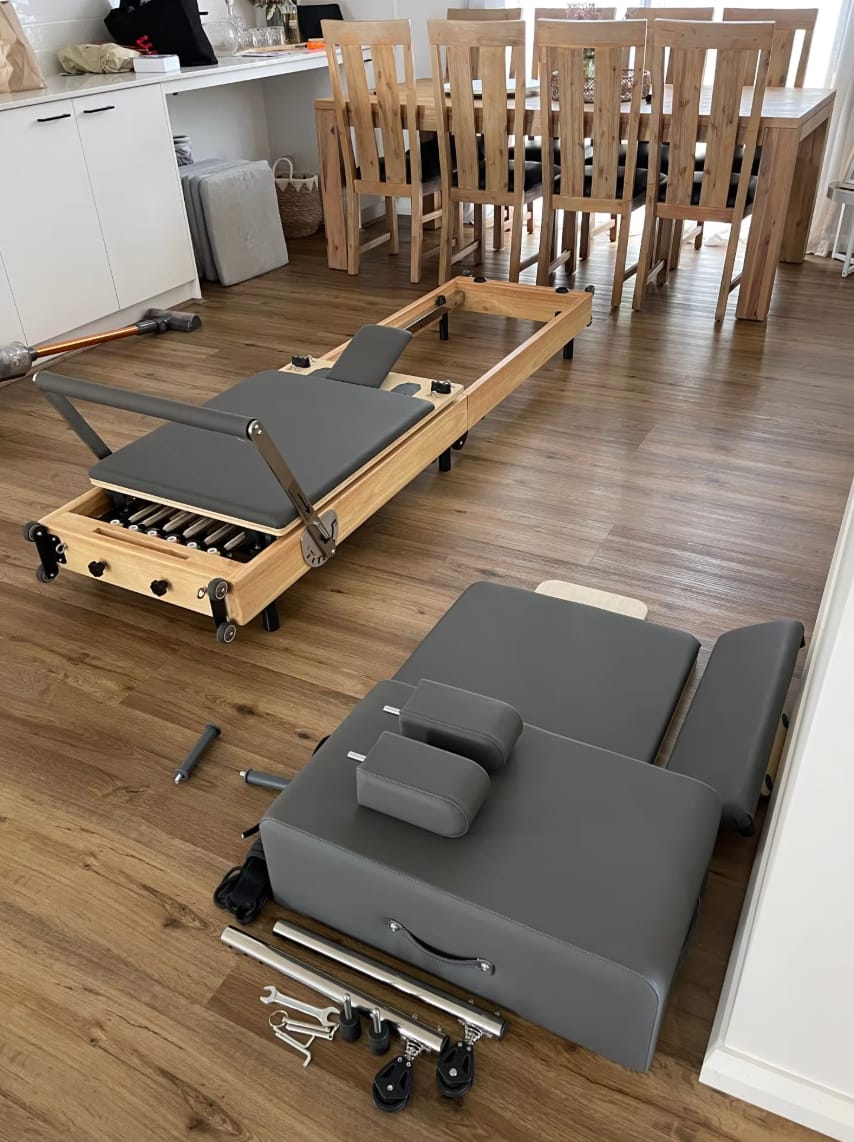 Customer photo review of GoodForm™ Wooden Studio Pilates Reformer