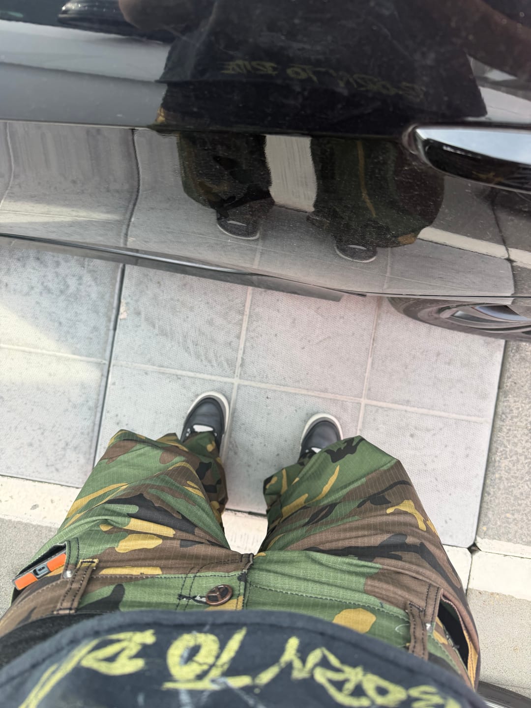 Customer photo review of Boredom Kills Double Pants Camo