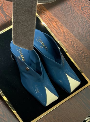 Customer photo review of Chanel 2026 Mules 90mm Calfskin