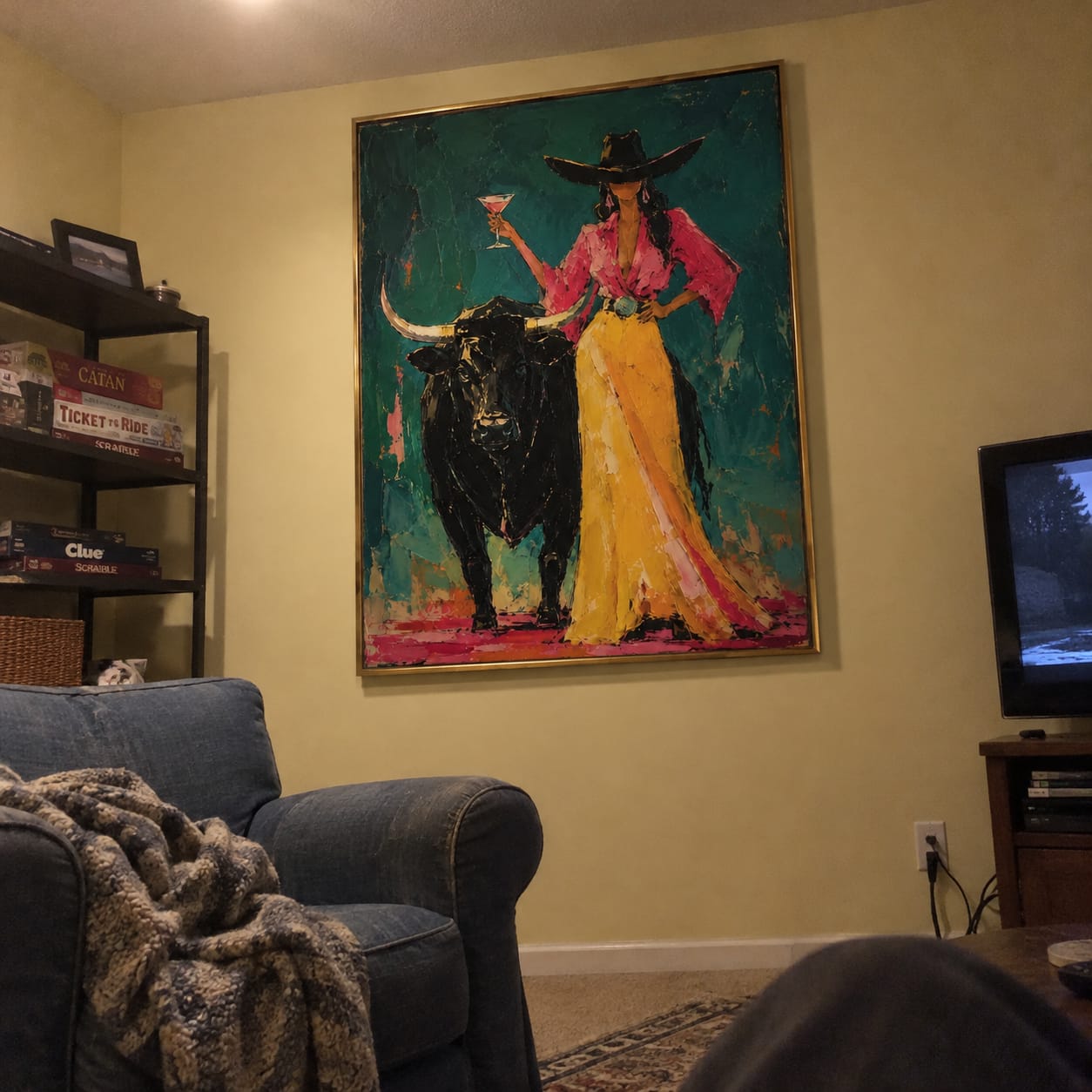 Customer photo review of Western Woman Wall Art | Wild at Happy Hour