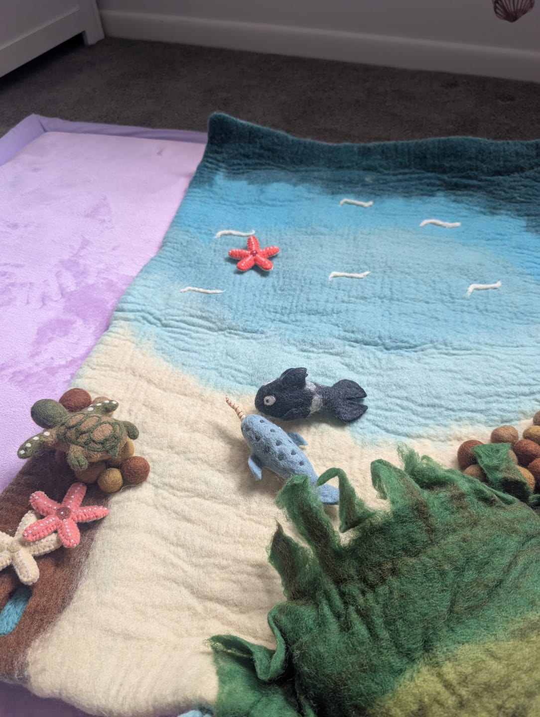 Customer photo review of Felt Green Sea Turtle