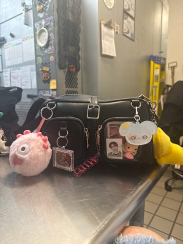 Customer photo review of Lame-O Trinket Bag | Midnight Black