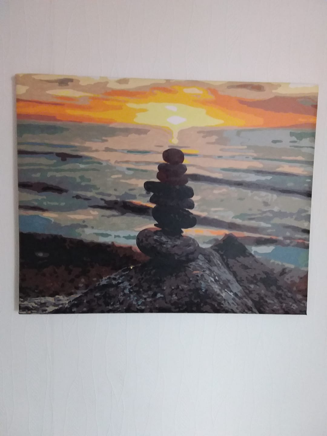 Customer photo review of Malen nach Zahlen - Ostsee - Steine