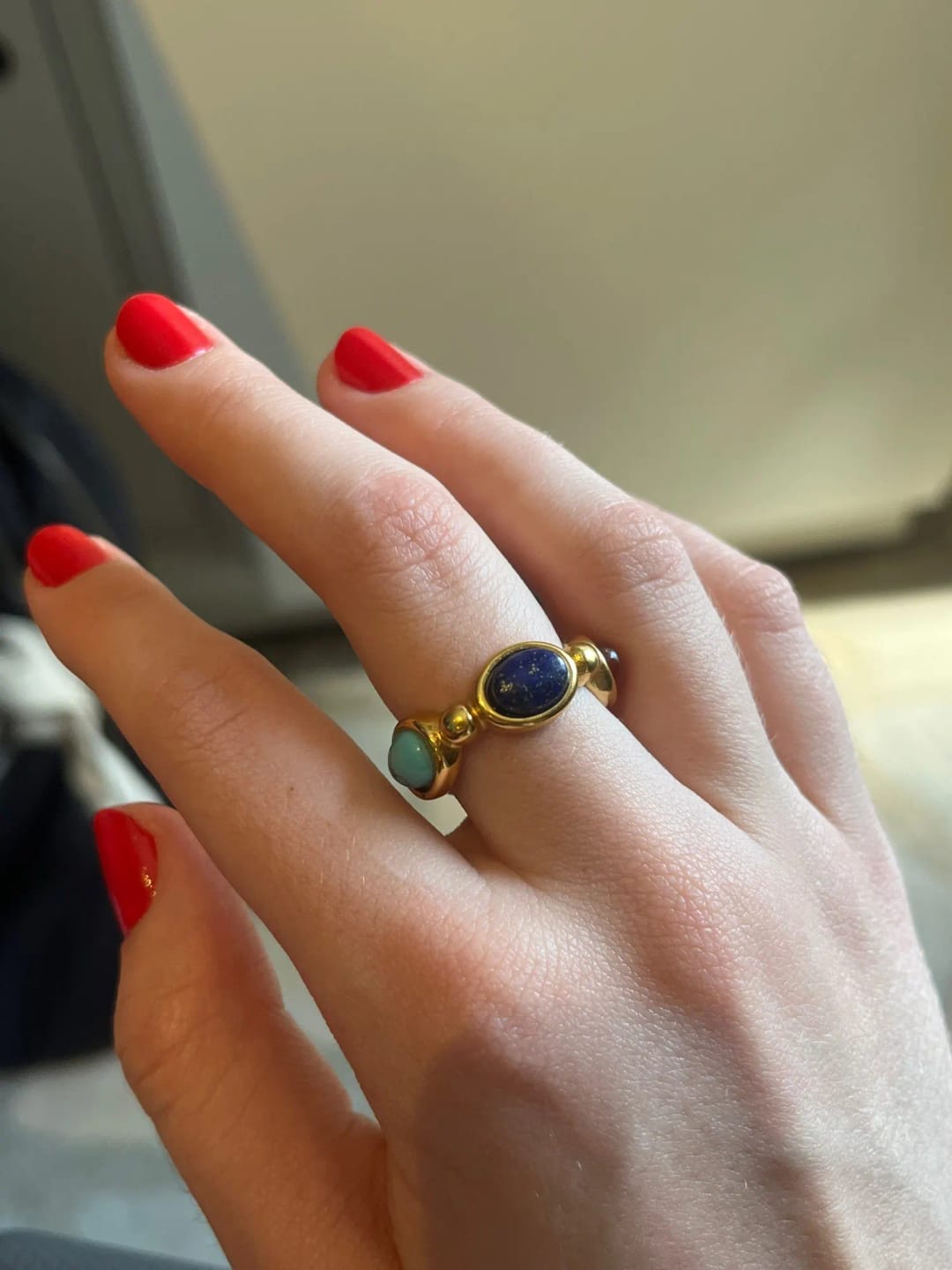 Customer photo review of Vintage Agate Ring