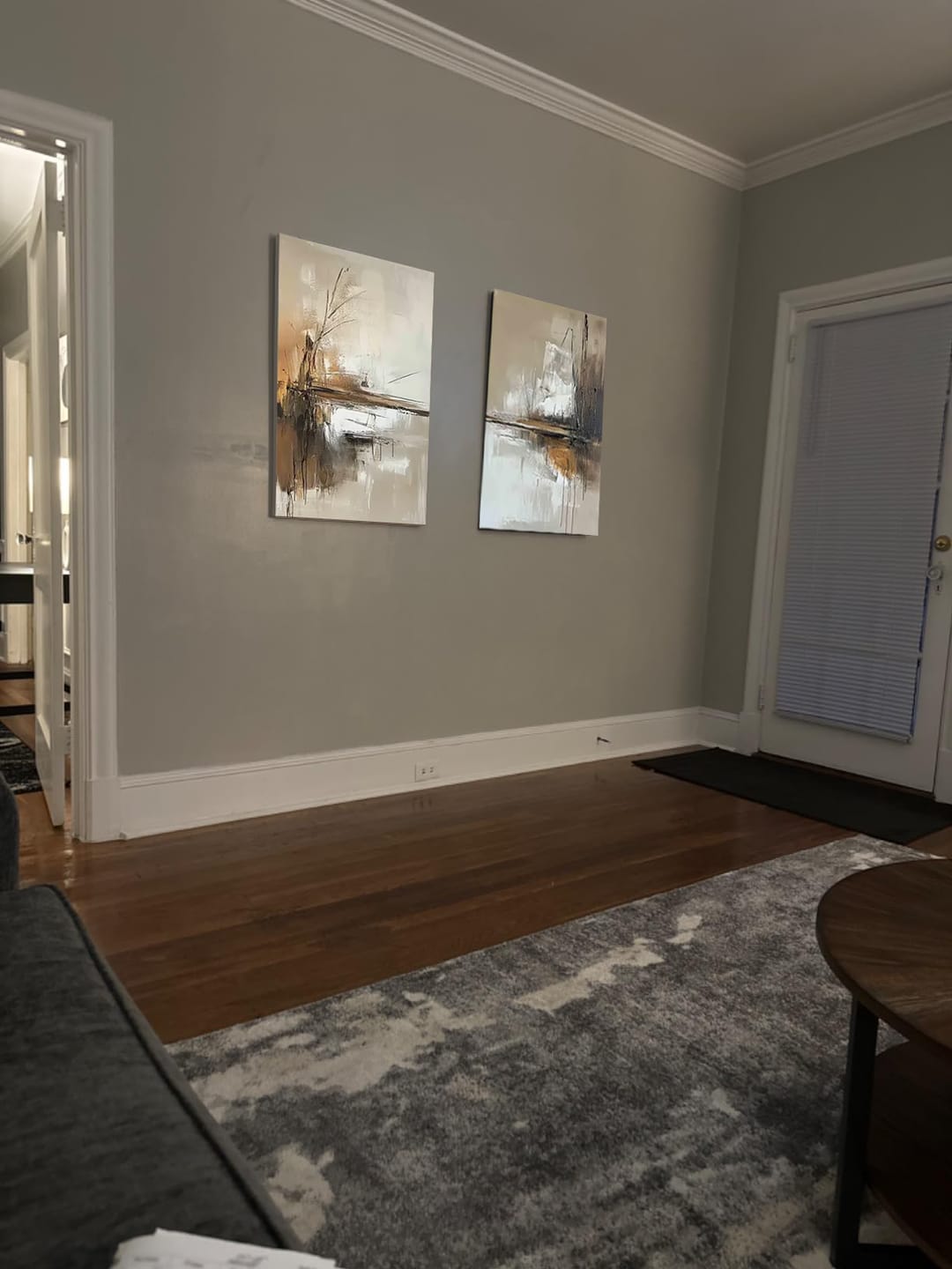 Customer photo review of Abstract Canvas Wall Art Set of 2 #AW185