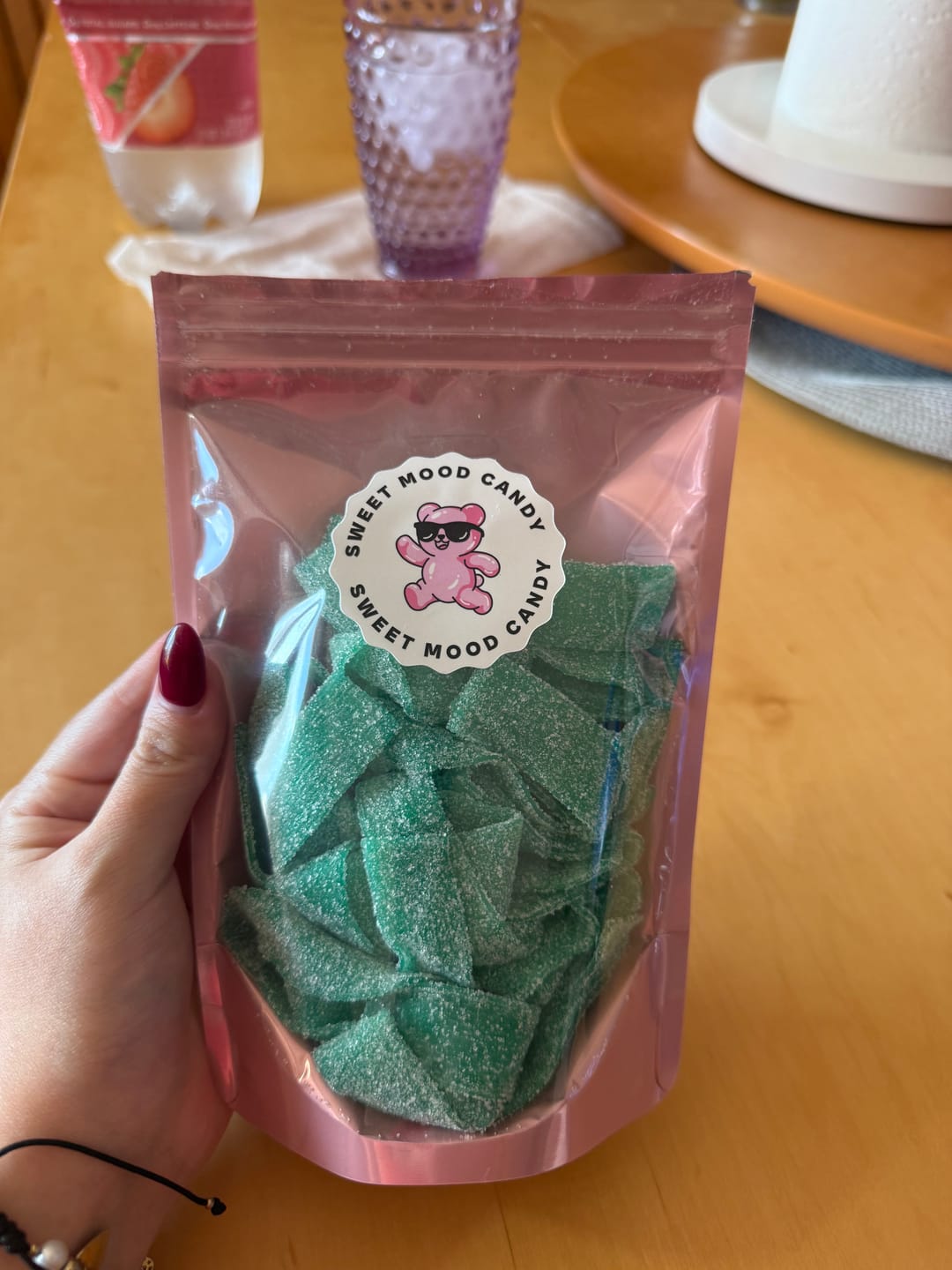 Customer photo review of Just Enough - Green Apple Sour Belts