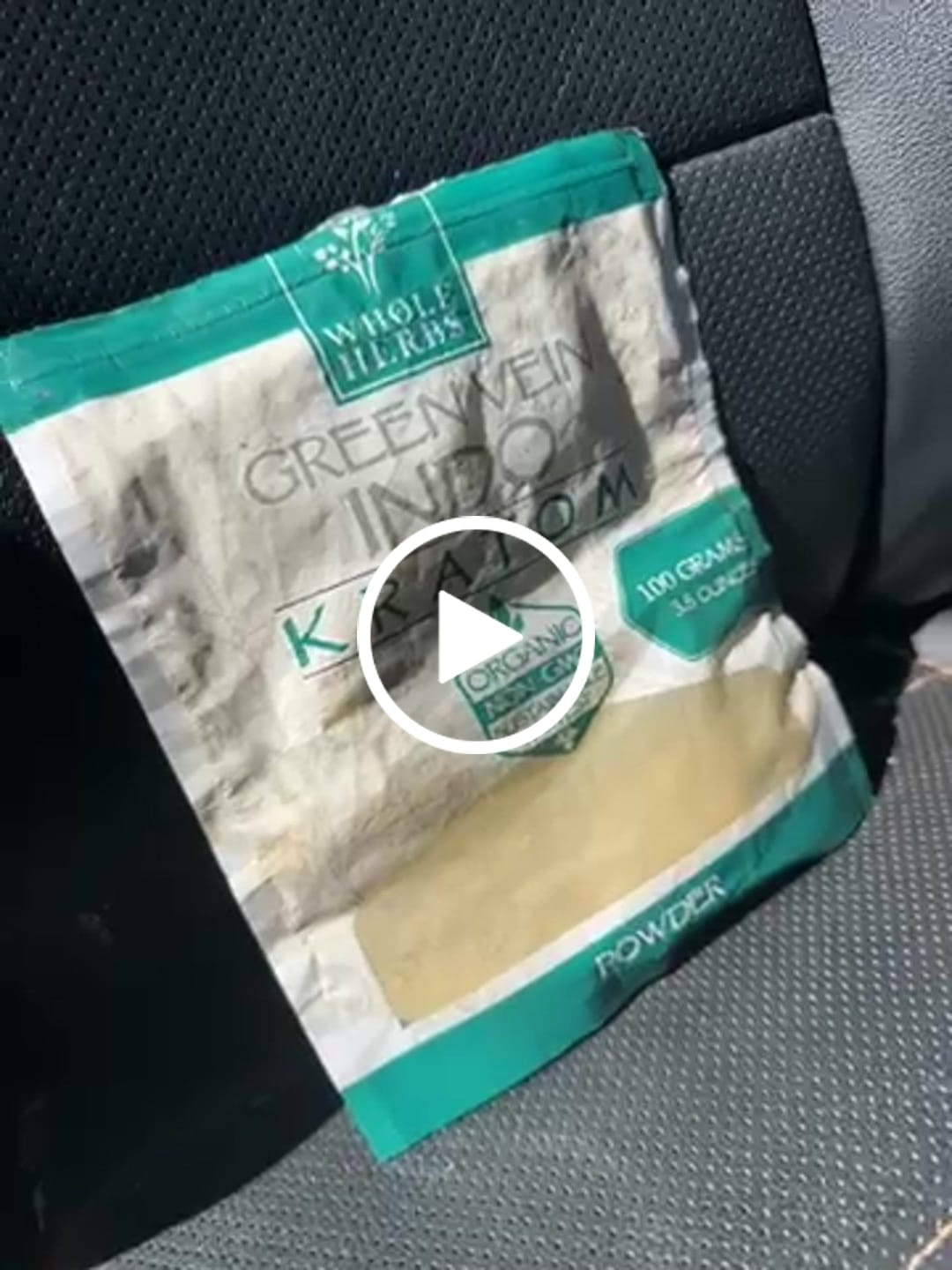 Customer video review of Whole Herbs Green Vein Indo Kratom Powder