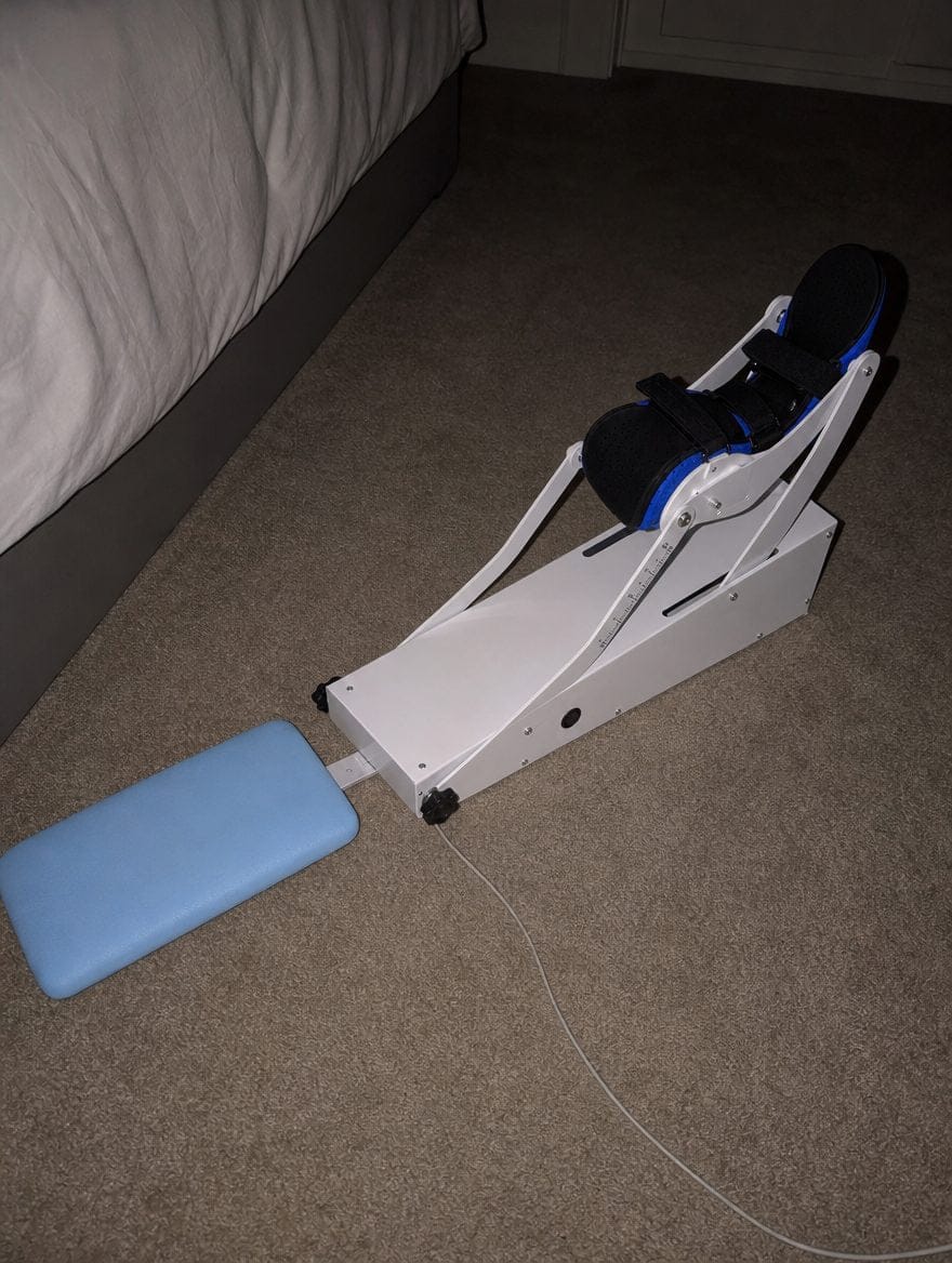 Customer photo review of Holtrow Glide™ — Powered Knee Motion Machine