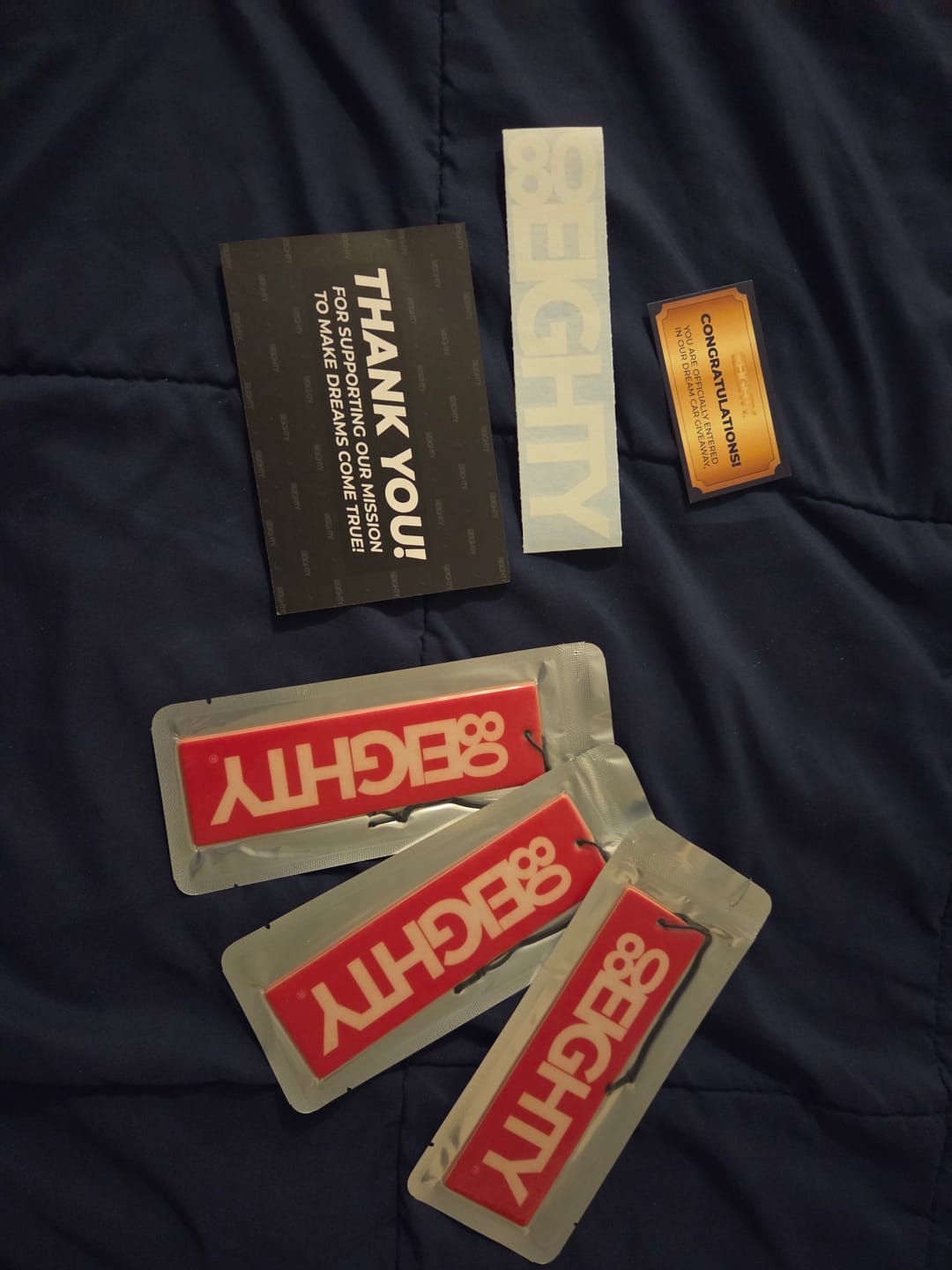 Customer photo review of 80Eighty® Smoke Ice Air Fresheners (3)