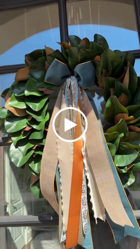 Customer video review of Real Touch Magnolia Wreath 27"