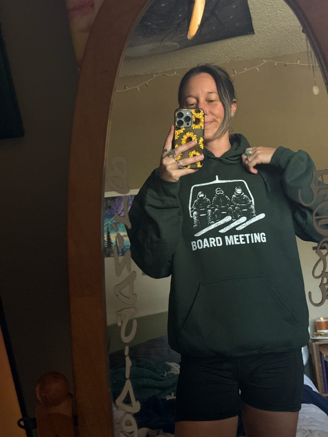 Customer photo review of Snowboard "Board Meeting" Hoodie