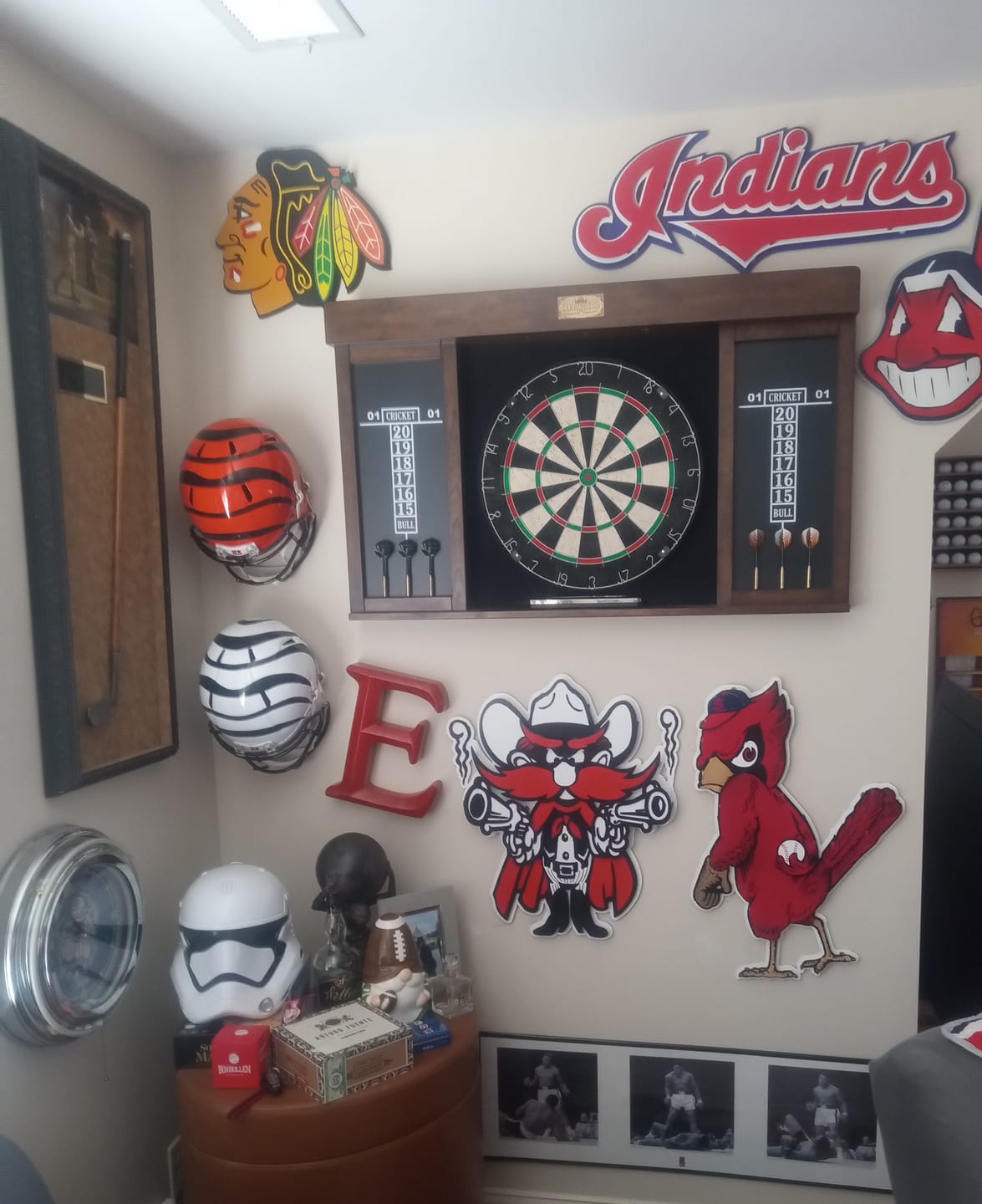 Customer photo review of Texas Tech "RAIDER RED" 3D Vintage Metal Wall Art