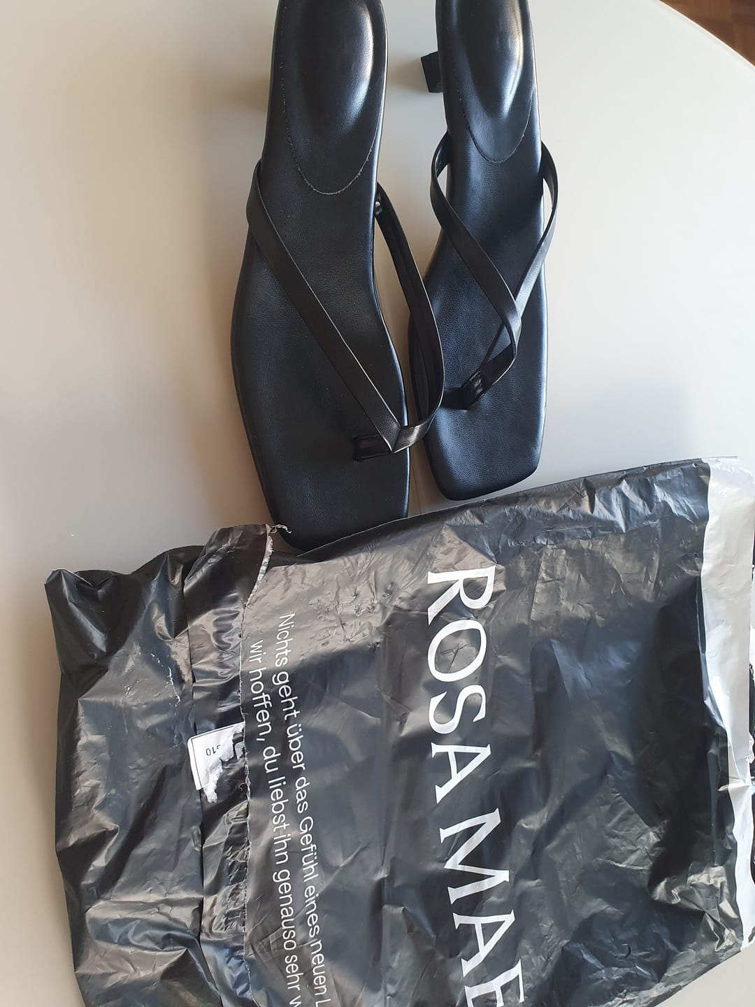 Customer photo review of Jessica Square Toe Kitten Heel Sandals