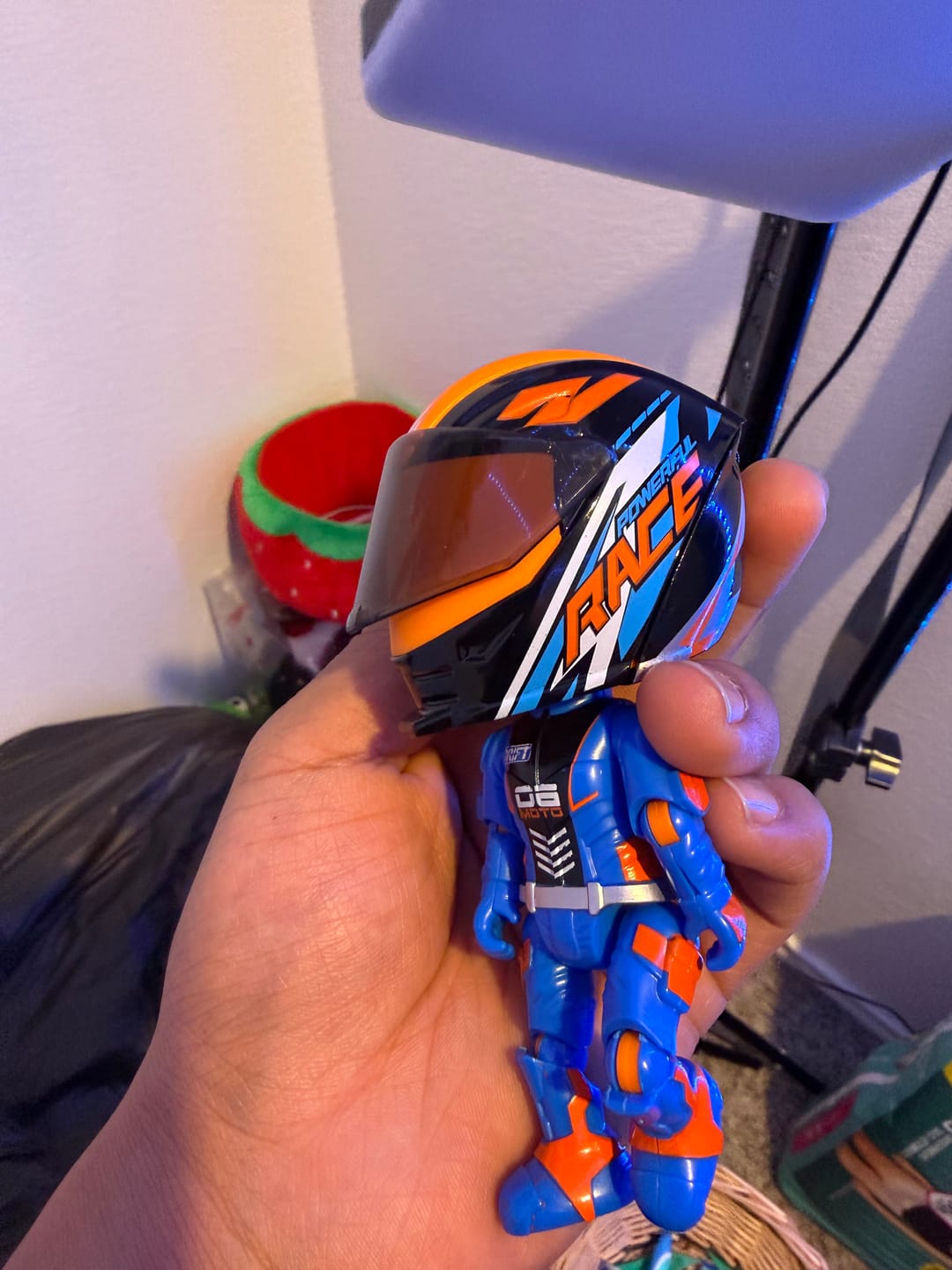 Customer photo review of Mini Helmet That Transforms Into a Rider