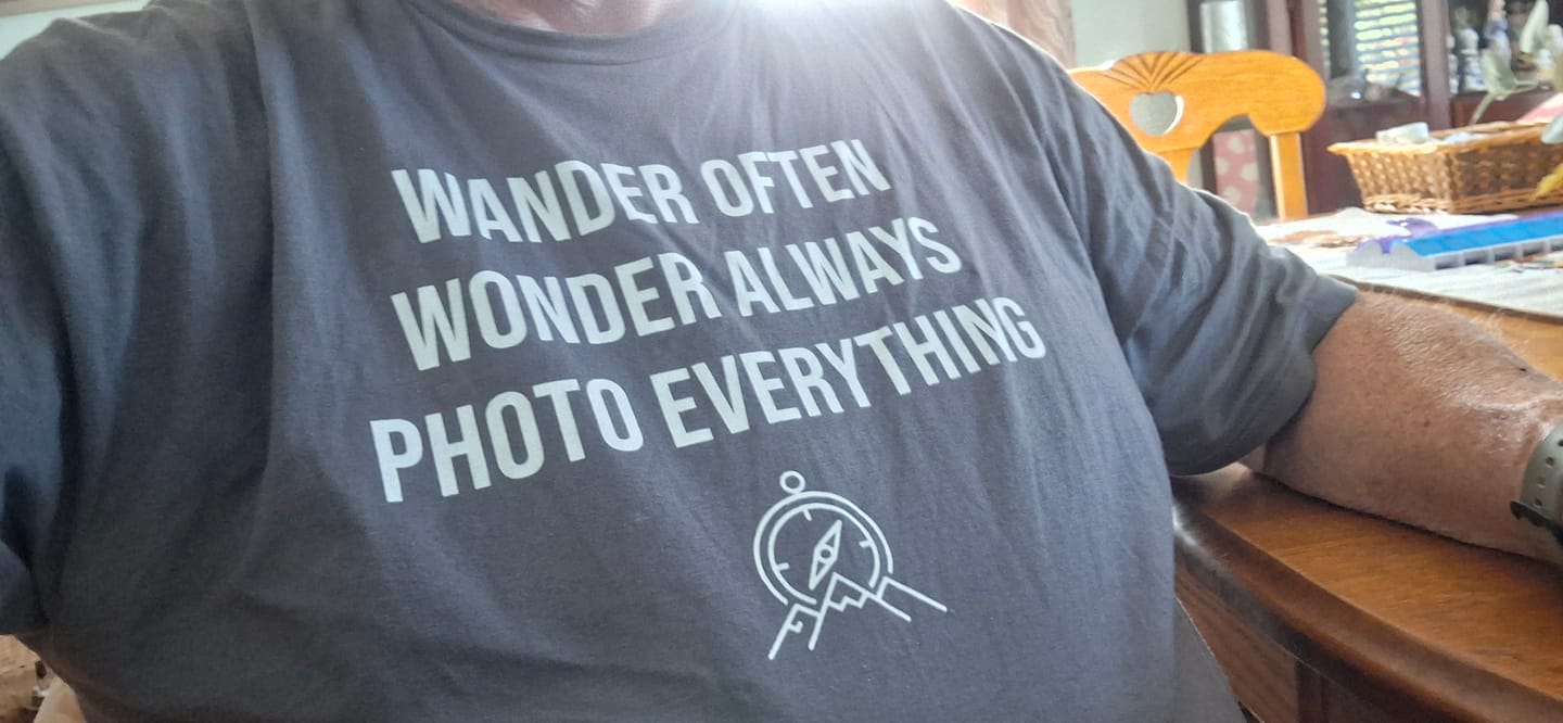 Customer photo review of Wander Often T-Shirt
