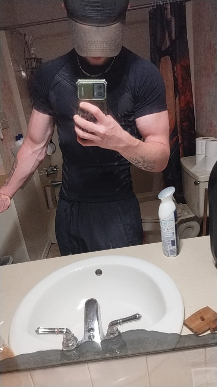 Customer photo review of 465 Superhero Compression Tees