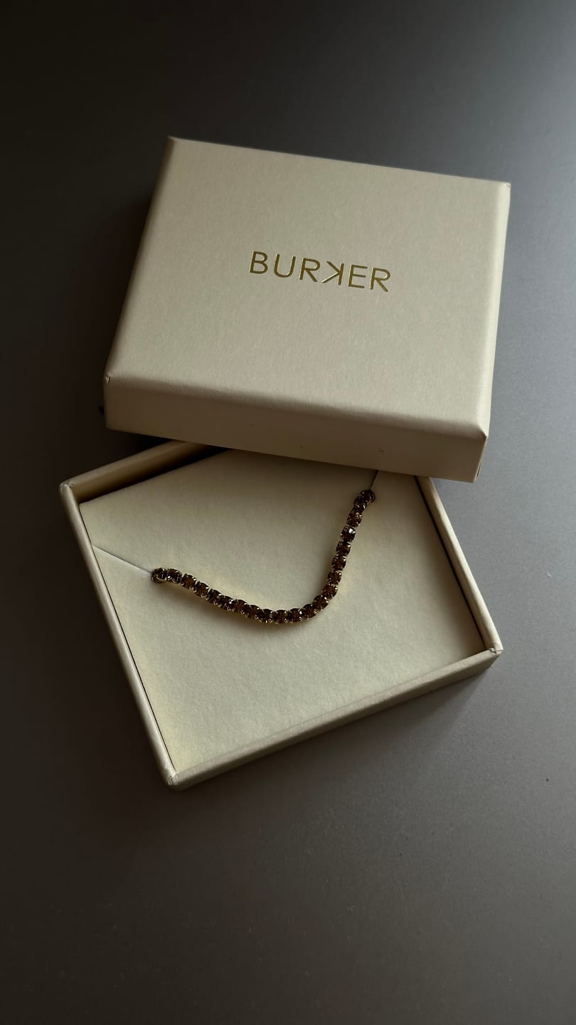 Customer photo review of Ava Gold Brown Bracelet