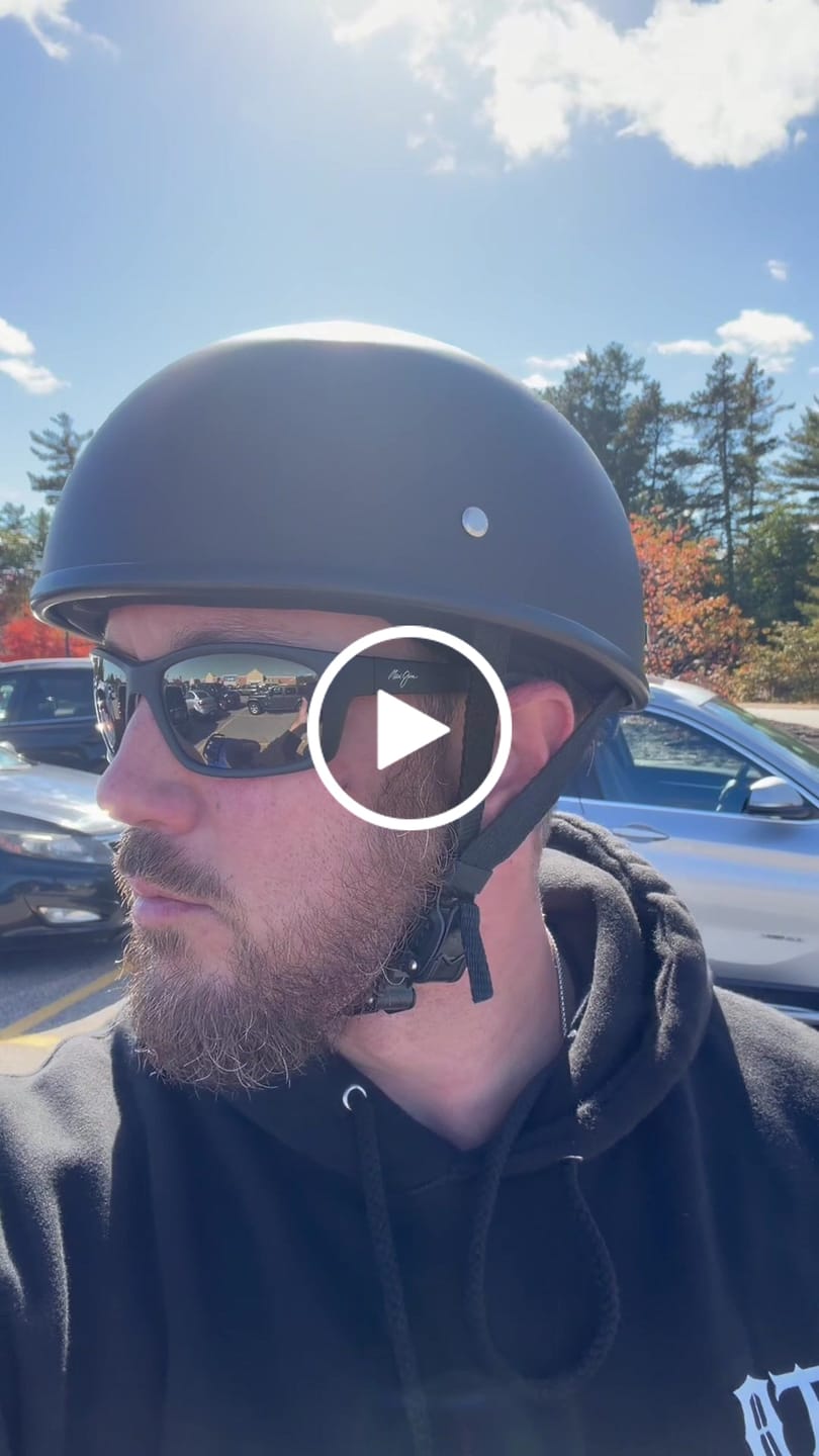 Customer video review of Lightweight SOA Style DOT Beanie Helmet / Matte Black