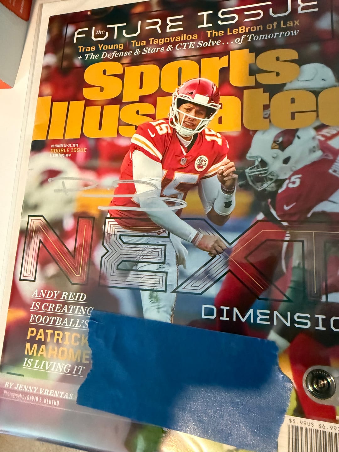 Customer photo review of Patrick Mahomes Autograph Signing