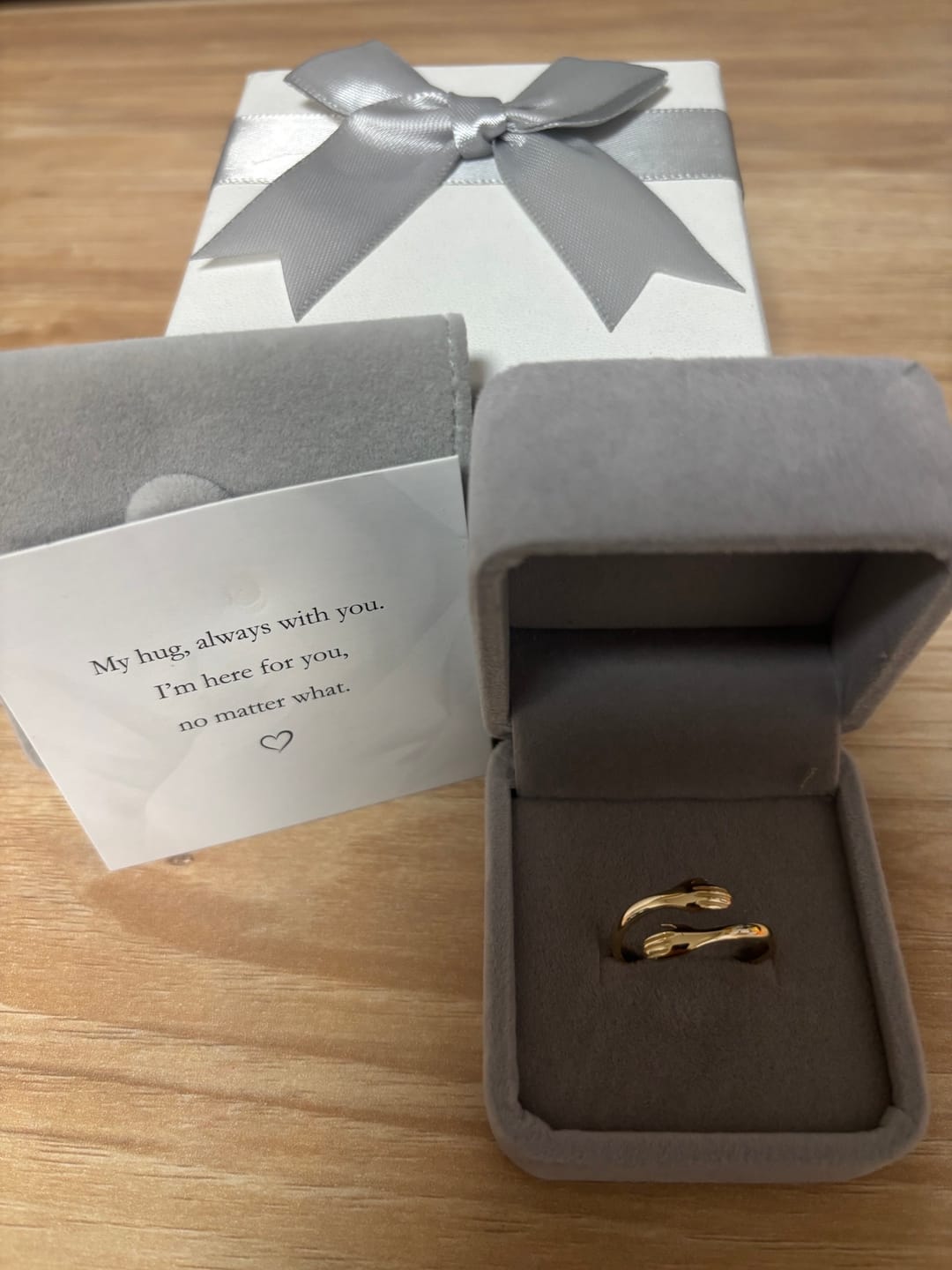 Customer photo review of The “Always With You” Hug Ring