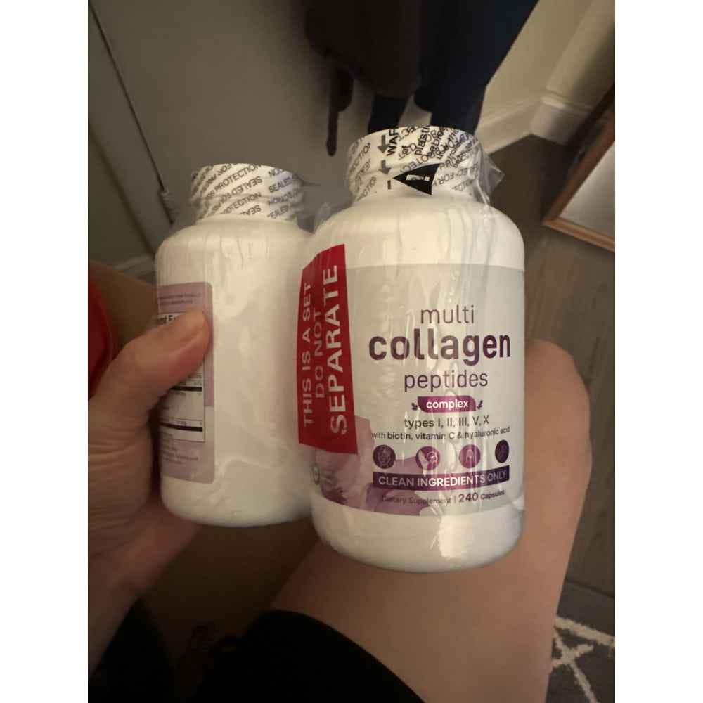 Customer photo review of Multi Collagen Complex for Women – 240 Capsules with Biotin