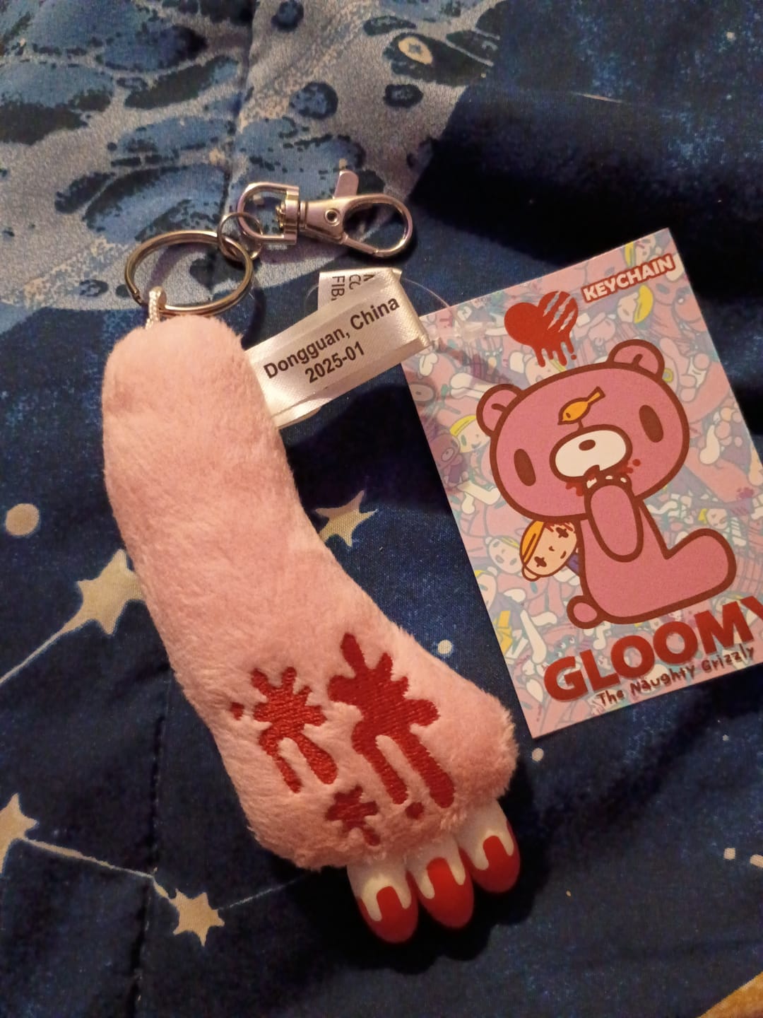 Customer photo review of Gloomy Bear Claw Keychain Plush