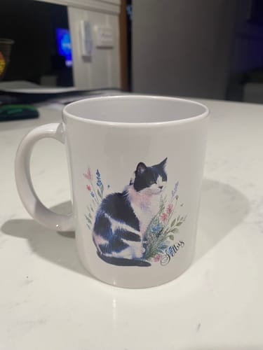 Customer photo review of Personalised Mug - Watercolour