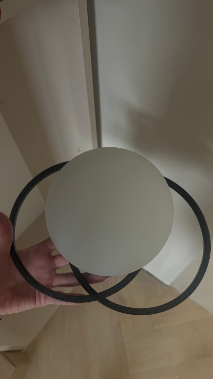 Customer photo review of Осветително тяло FIERA Black матов абажур 1xE27