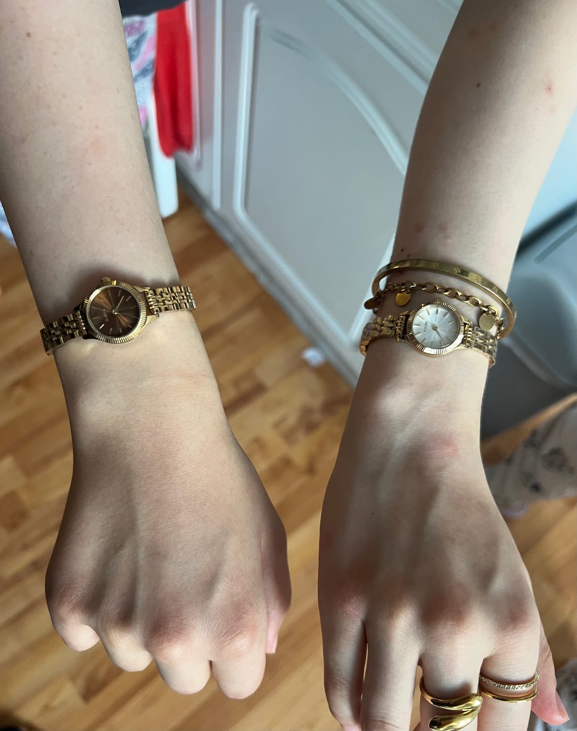 Customer photo review of Sophie Gold White