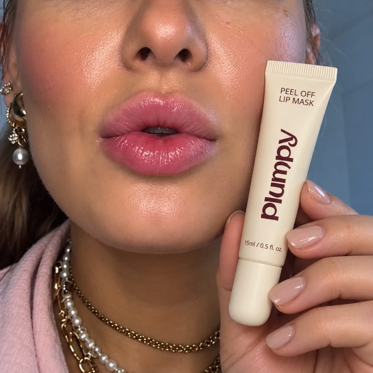 Customer photo review of Korean  Lip-Peel-Off Mask