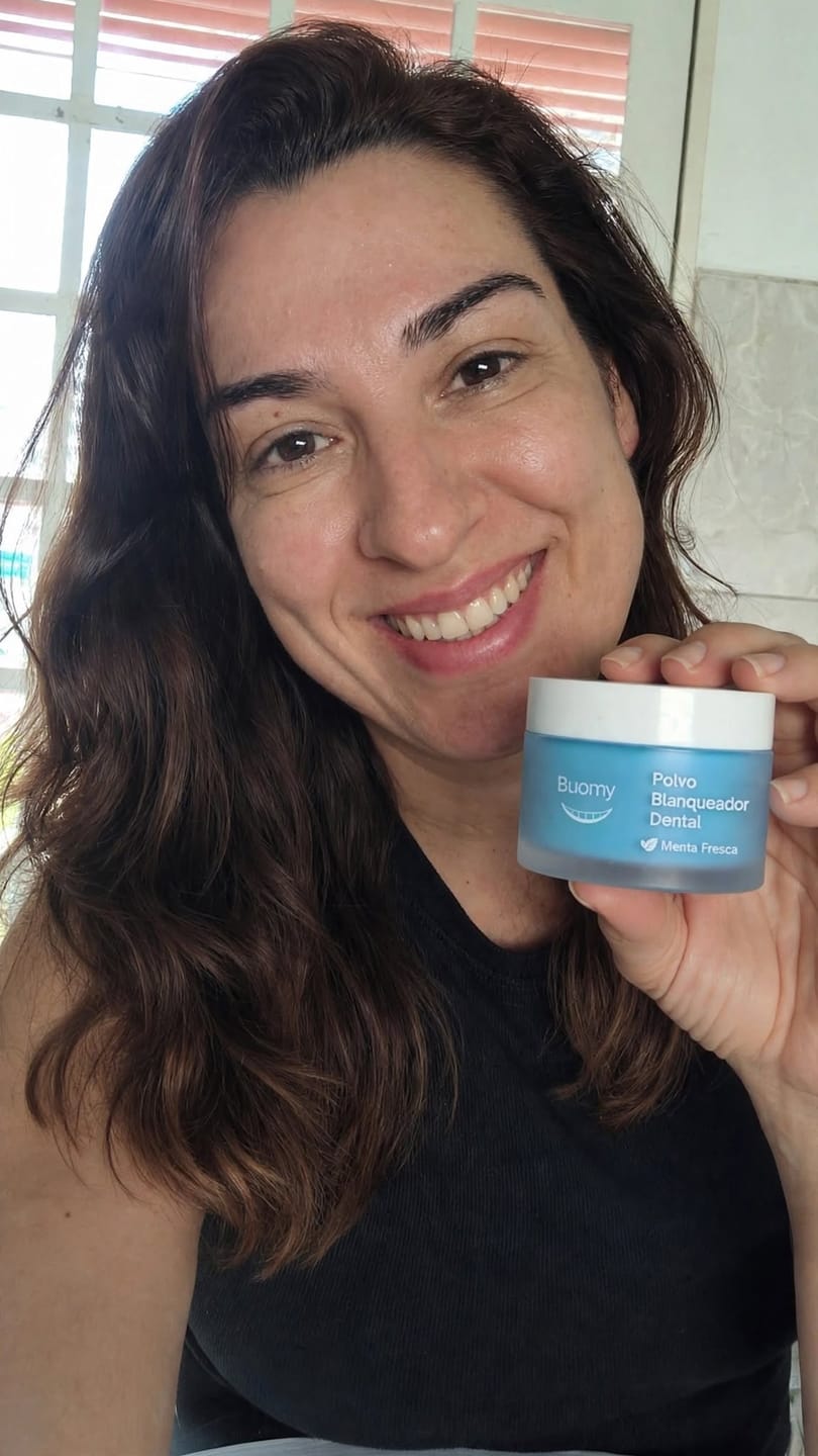Customer photo review of Polvo Blanqueador Dental Buomy
