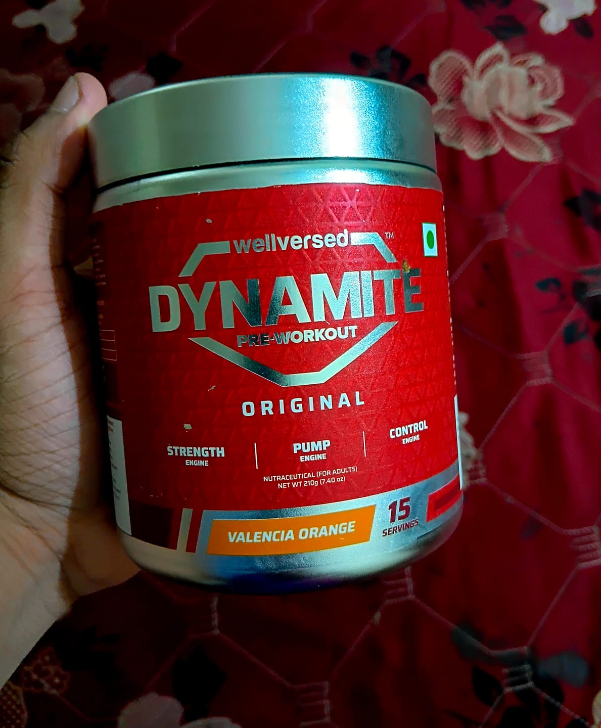 Customer photo review of Dynamite Pre-Workout | Valencia Orange - (210g, 15 Servings)
