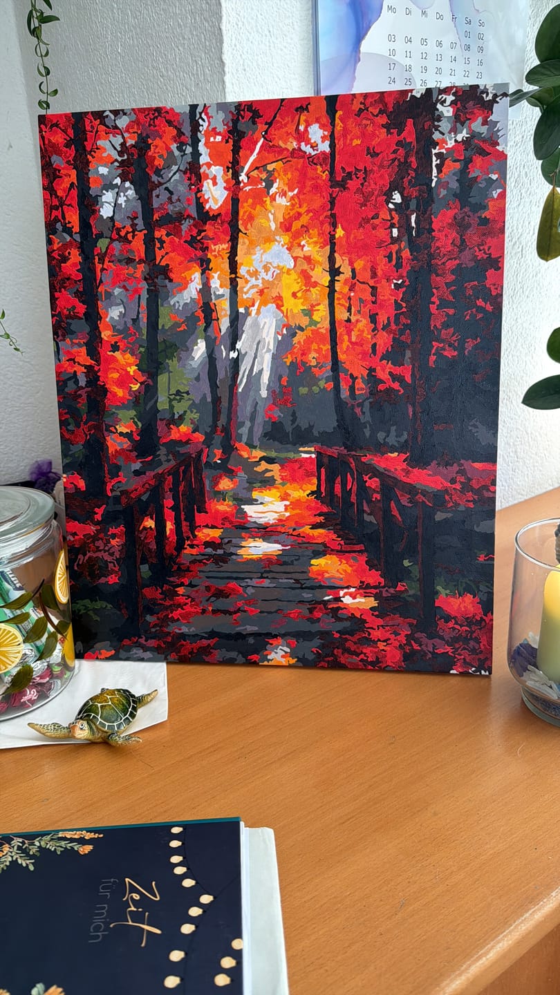Customer photo review of Malen nach Zahlen - Waldglanz
