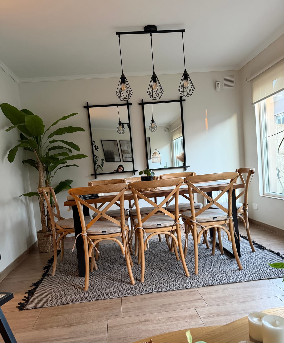 Customer photo review of COJÍN LINO CREMA CROSSBACK