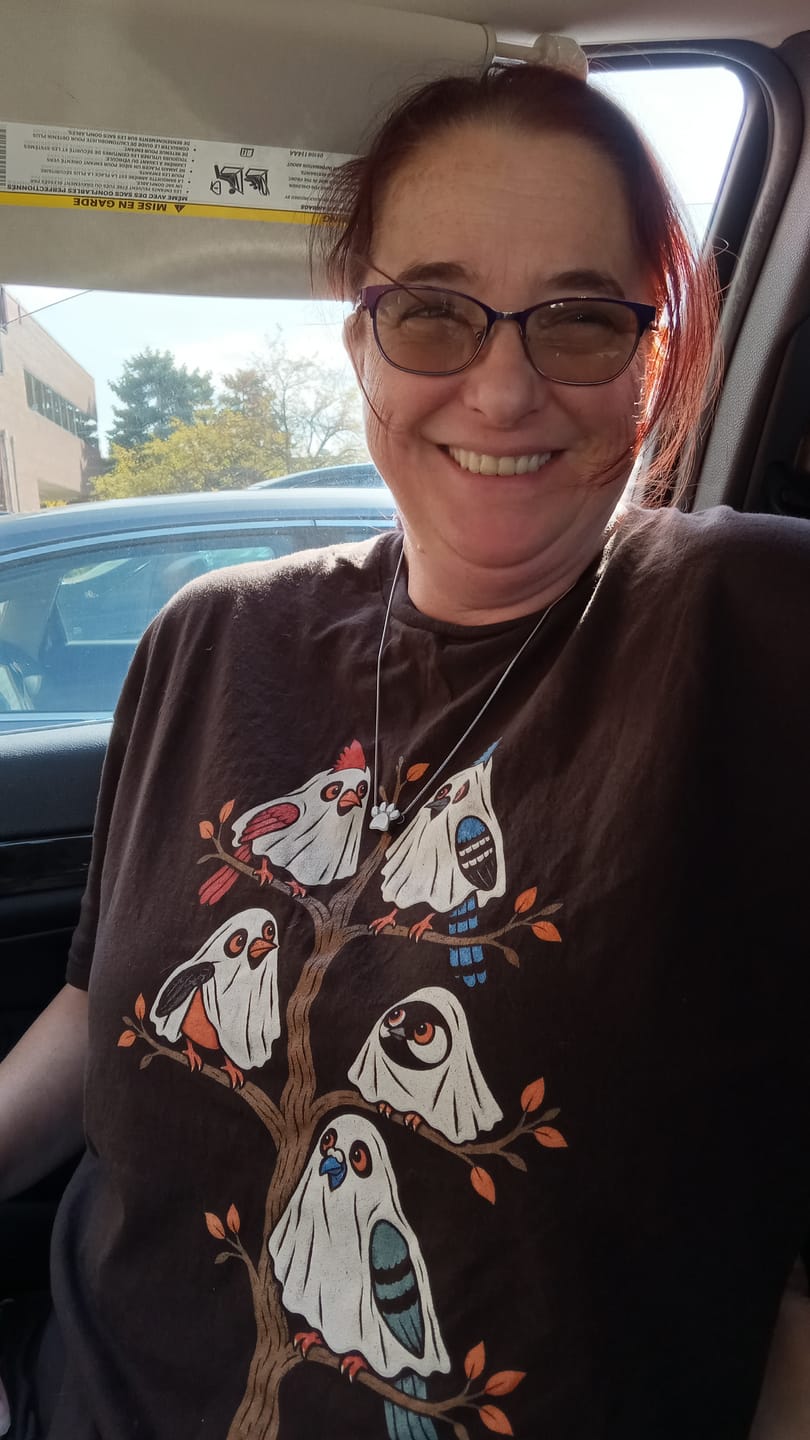 Customer photo review of Ghost Bird Family T-Shirt