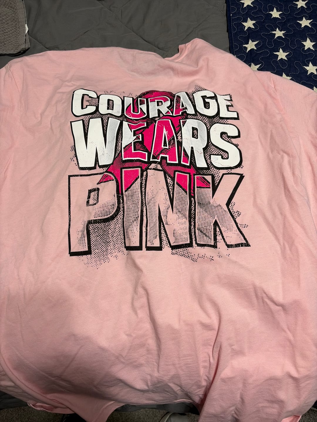 Customer photo review of Courage Wears Pink