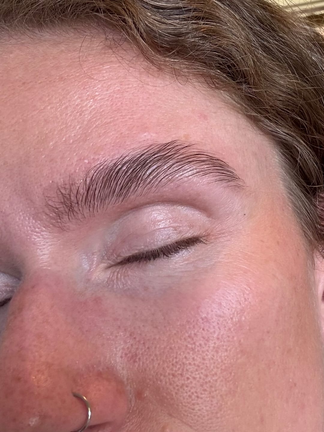 Customer photo review of brow gel