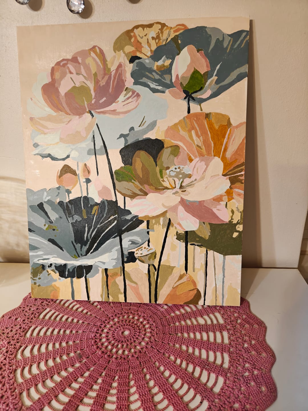 Customer photo review of Blush & Gold | Paint by Number