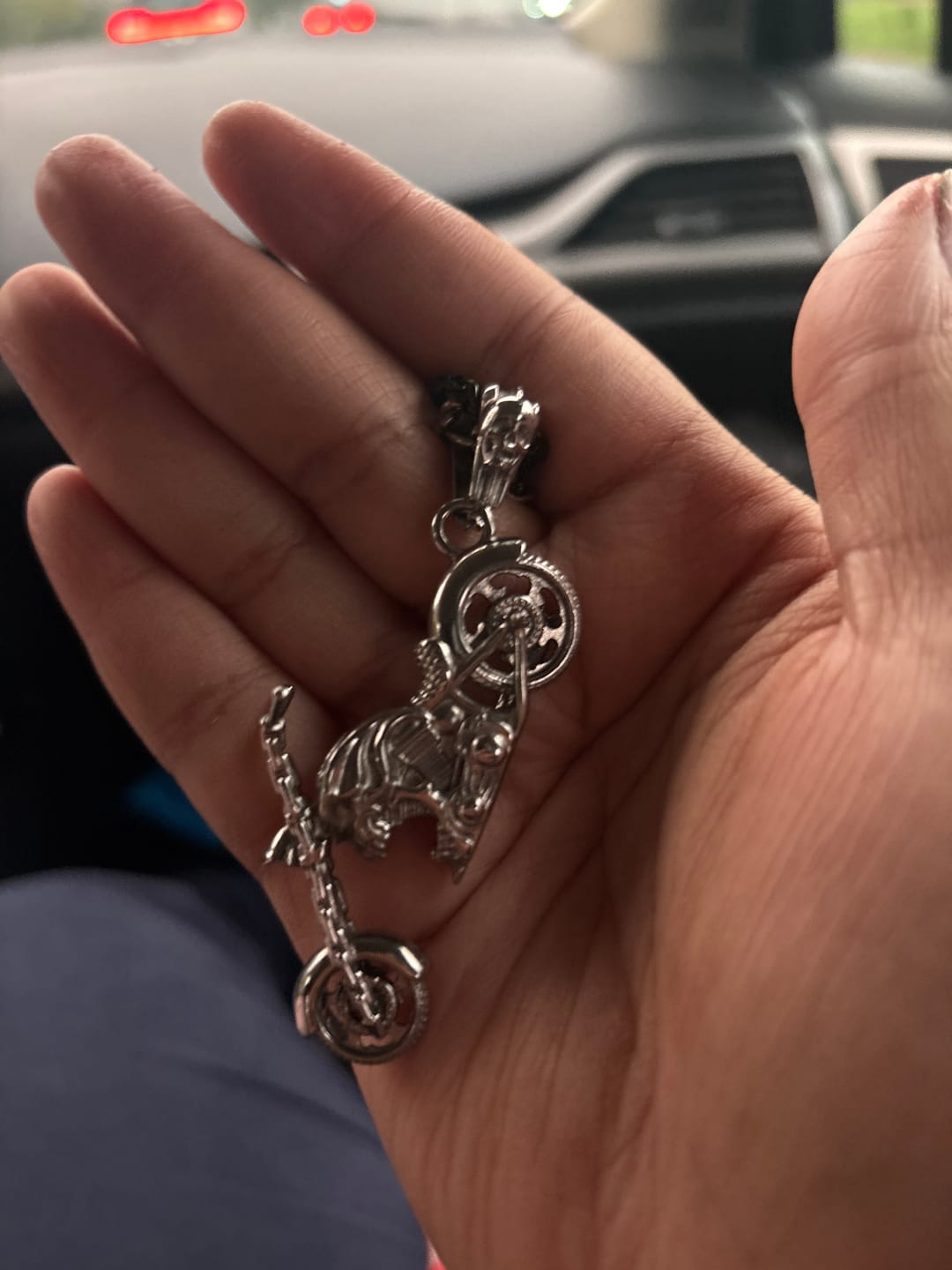 Customer photo review of MOTORCYCLE PENDANT