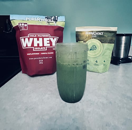 Customer photo review of Sweet Organic Powdered Superfood Greens