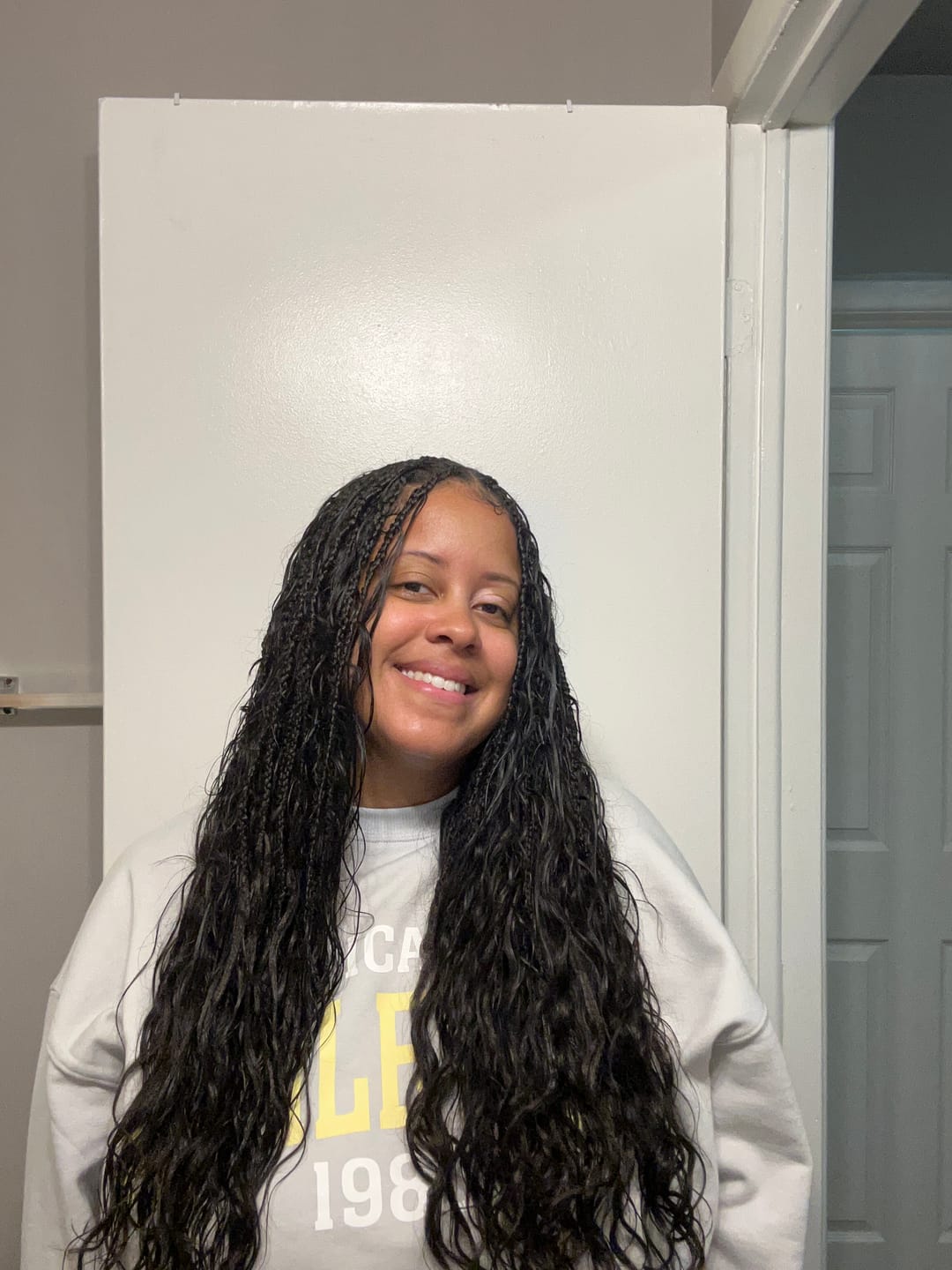 Customer photo review of Body Wave Bulk Hair Extensions for Braiding
