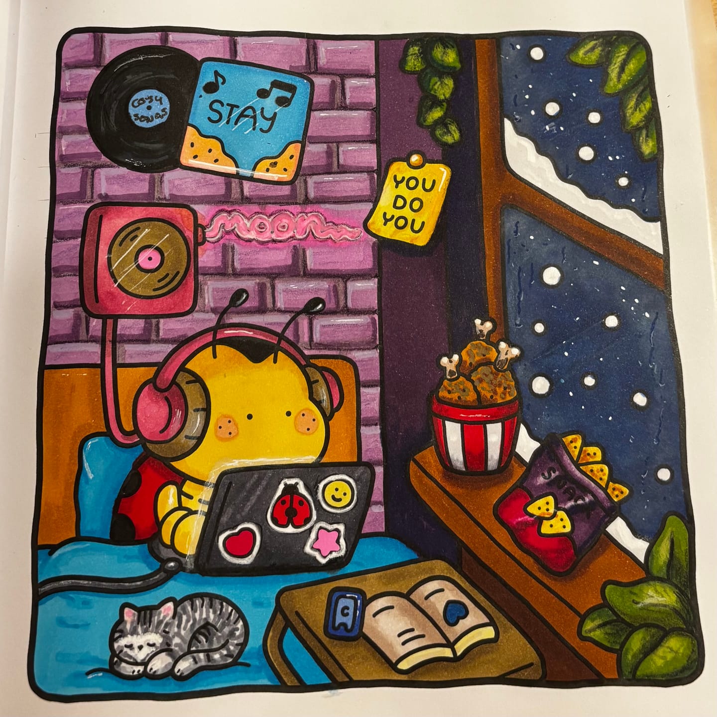 Customer photo review of Ohuhu Hilo Series Direct-ink Acrylic Paint Markers